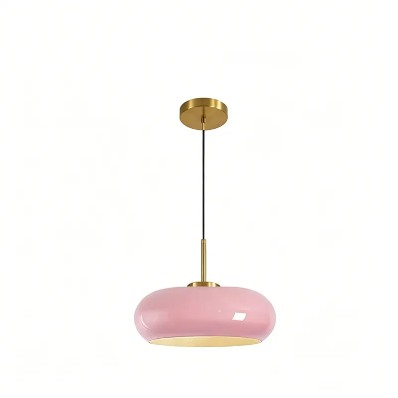 MID-Century Modern Bauhaus Adjustable Opaline Milk Orange Glass Ball Pendant Light for Nordic Home Decor Room Tour D8099