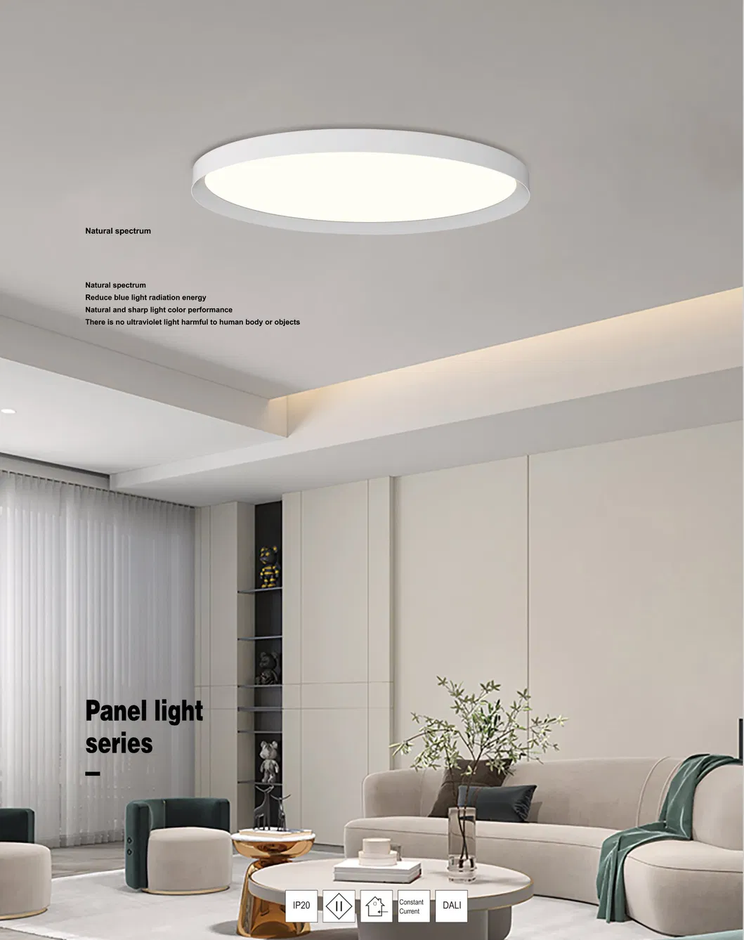 36W-84W Aluminum Recessed Surface Mounted Pendant Slim Ceiling LED-Bulb Panel Light