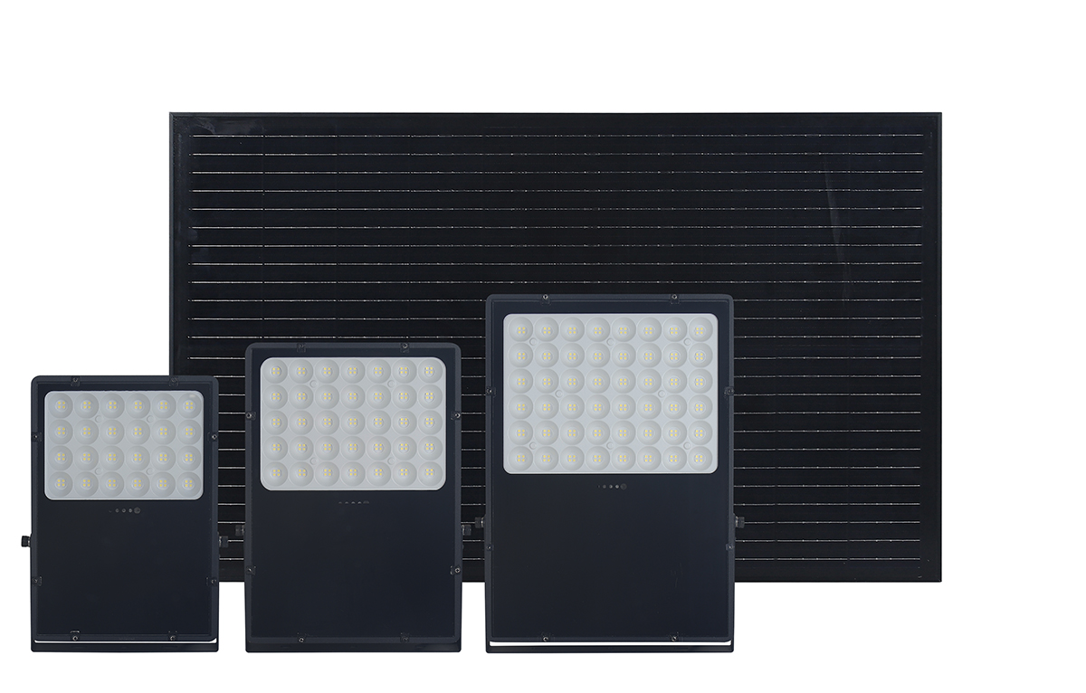 Outdoor Solar Powered 200W 300W 500W 1000W High Lumens COB IP66 Waterproof Solar Flood Light