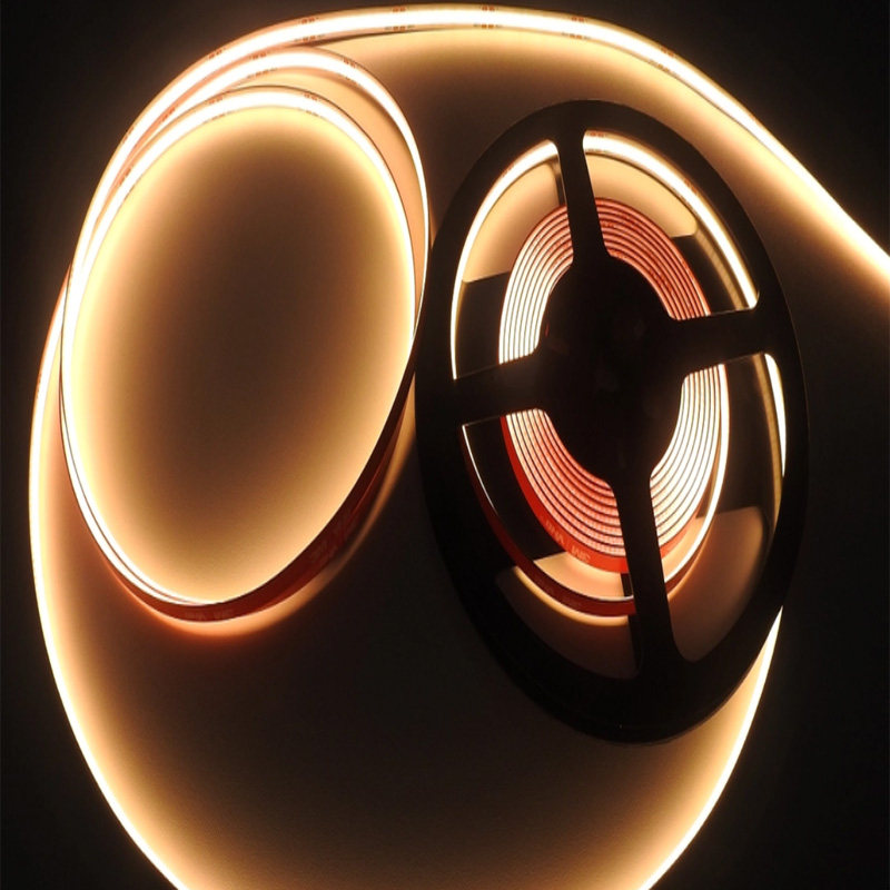 DC 12V COB LED Strip 320LEDs CRI90 Warm White IP20 8mm Flexible LED Strip Light 2700K Soft Warm White