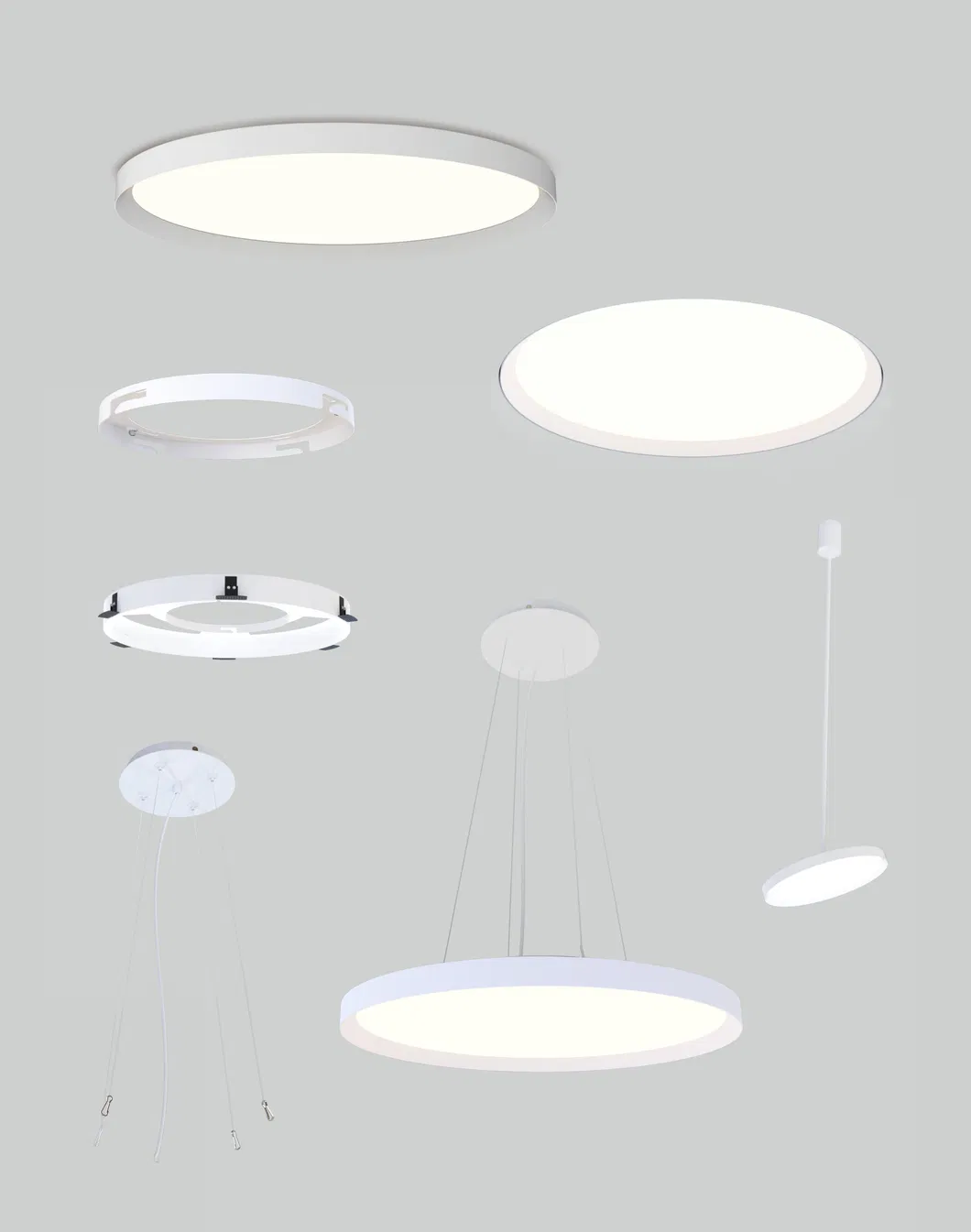 36W-84W Aluminum Recessed Surface Mounted Pendant Slim Ceiling LED-Bulb Panel Light