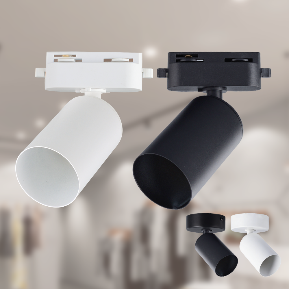 Modern LED 355 Degree Rotation Track Light Compatible With E27 E26 MR16 GU10 Interface For Art Exhibition Clothing Store