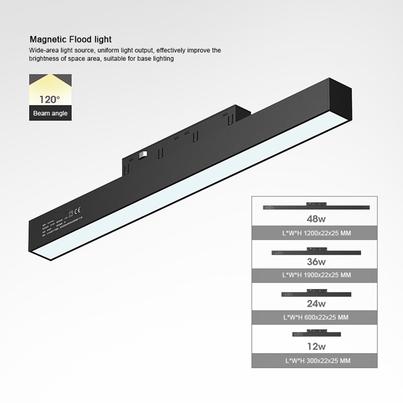 New Designer Tendencia Modern Recessed Indoor Lighting 12w 25w 30w 45w Home Commercial Linear 48v Magnetic Led Track Light