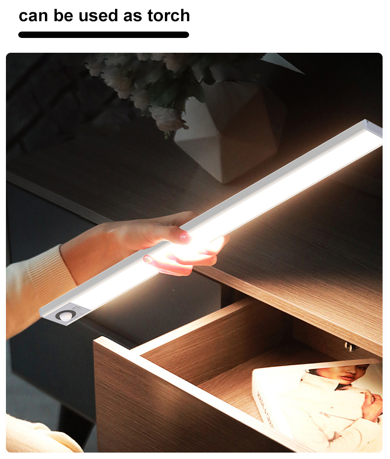 Kitchen Wardrobe Cupboard Cabinet Lighting 3 Modes Dimmable 1.5w Light Sensor LED Under Cabinet Light for Indoor Party Holiday