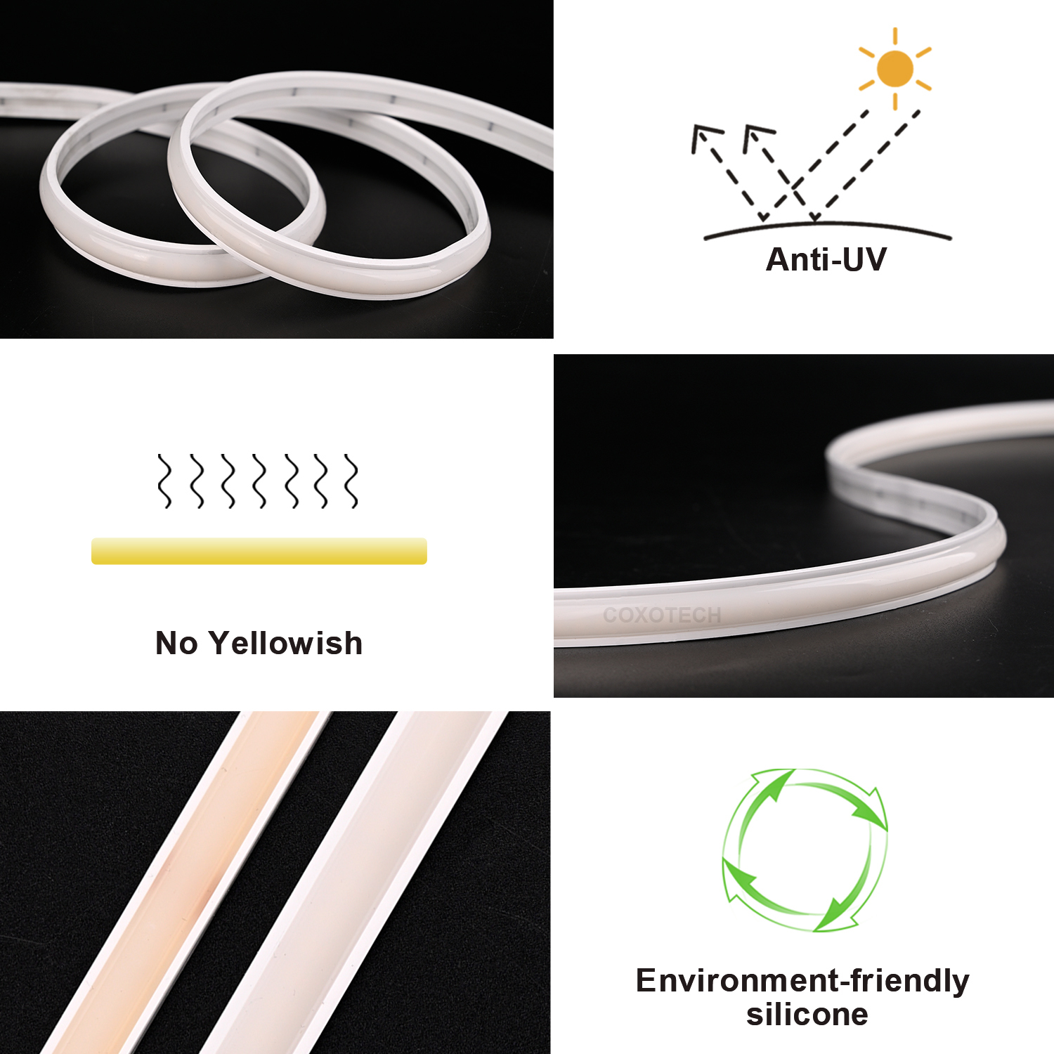 Super Slim And Dot Free Neon Rope Light IP67 Waterproof High Brightness For Party Wedding Holiday Festival And Event Decoration