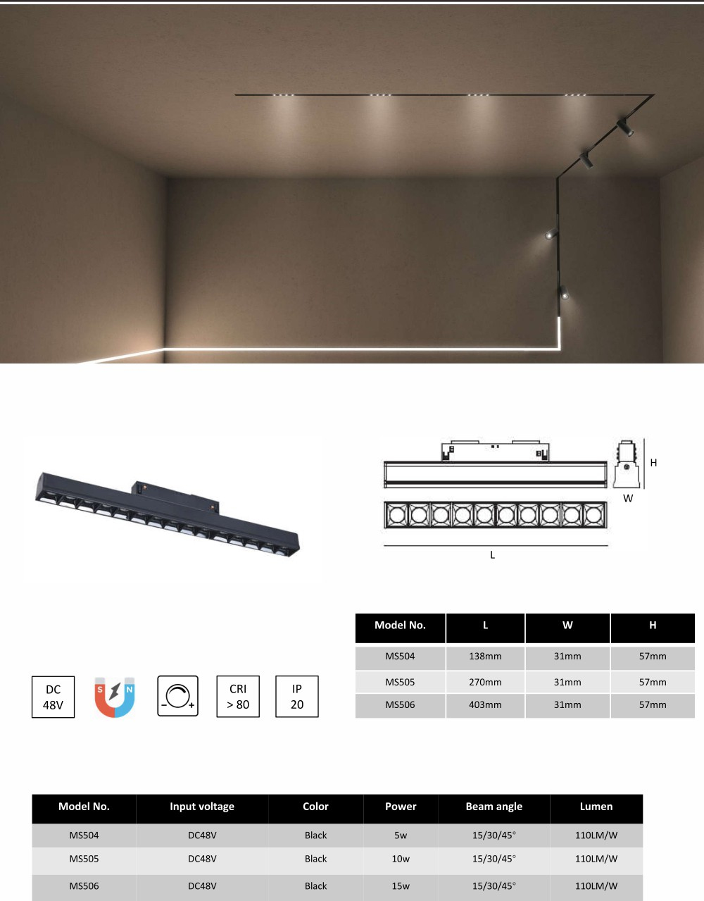 Magnetic LED Pendant Light