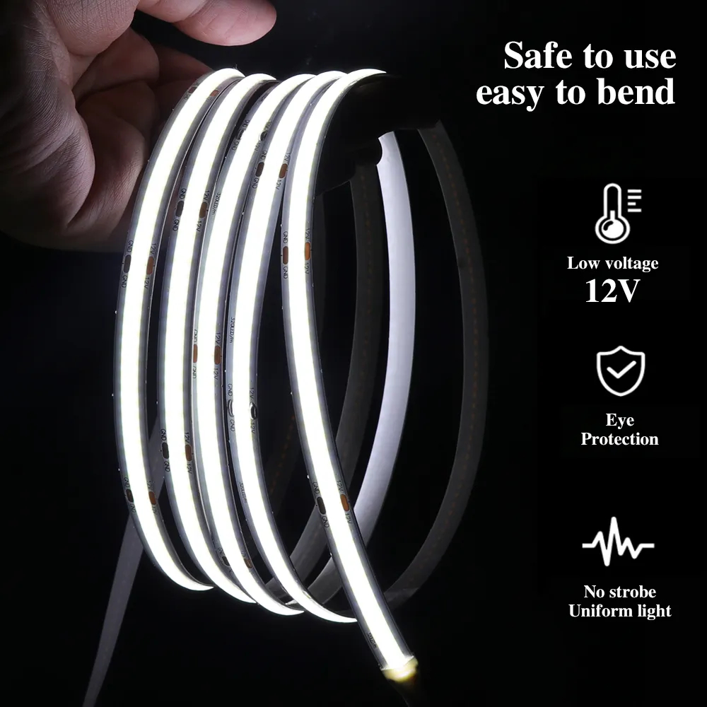 Flexible Cob Led Strip Light Light Distribution