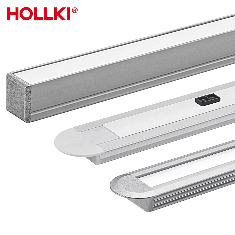 Ultra-Thin DC12V Aluminum Recessed Kitchen Cabinet Wardrobe Closet Cabinet Lights With Sensor Switch