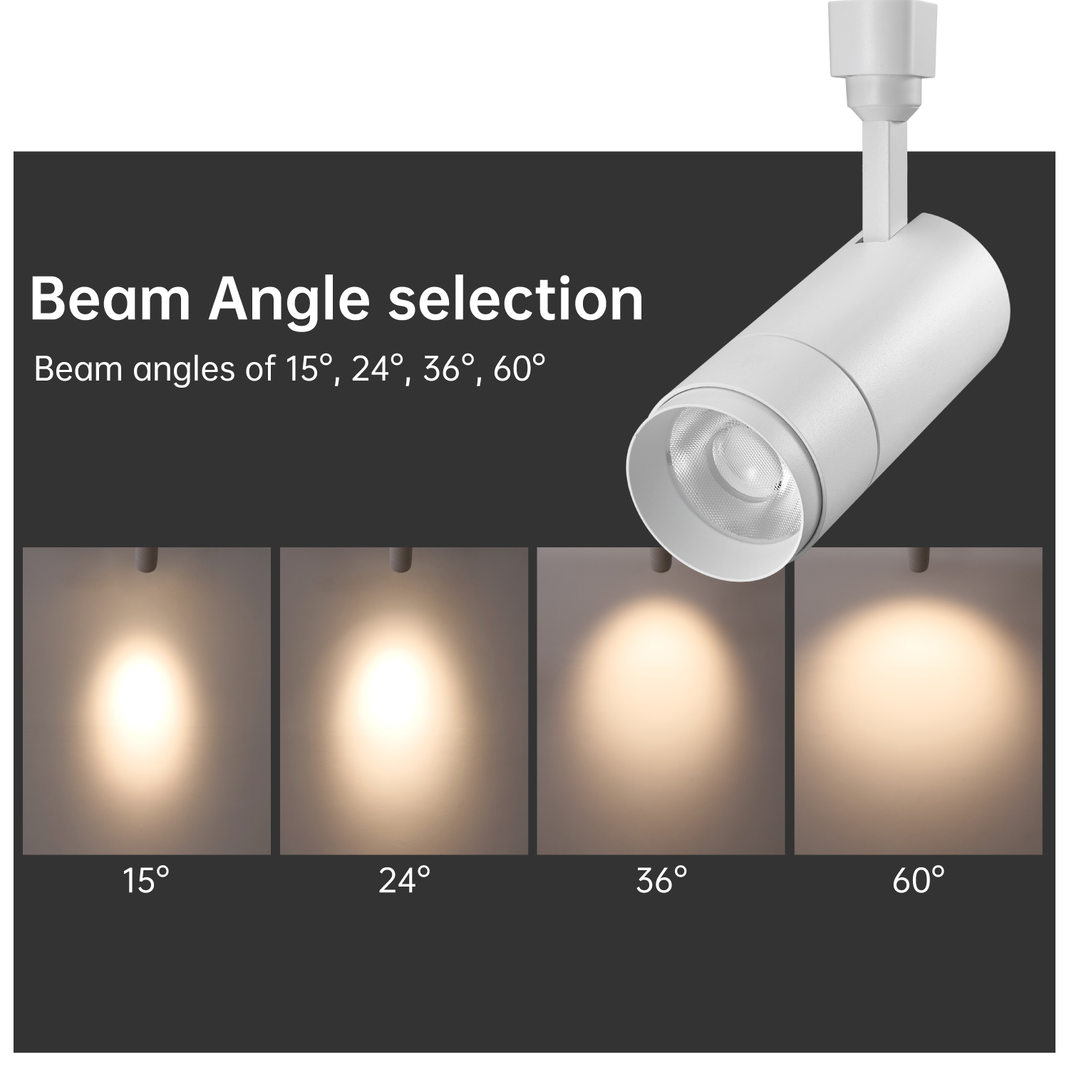 Modern Black White Aluminum LED Track Light 10W 15W 20W 30W 35W High Lumen Dimmable High CRI 90 For Supermarket Shelves
