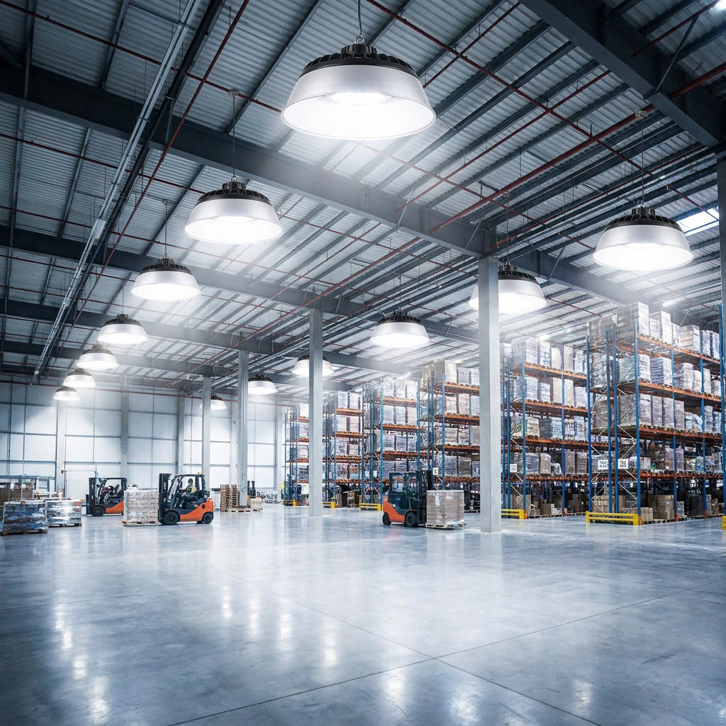 Stock in US EU CA IP65 UL ETL Multiple Power CCT Selection 100W 150W 200W 300W Warehouse UFO Led High Bay Light