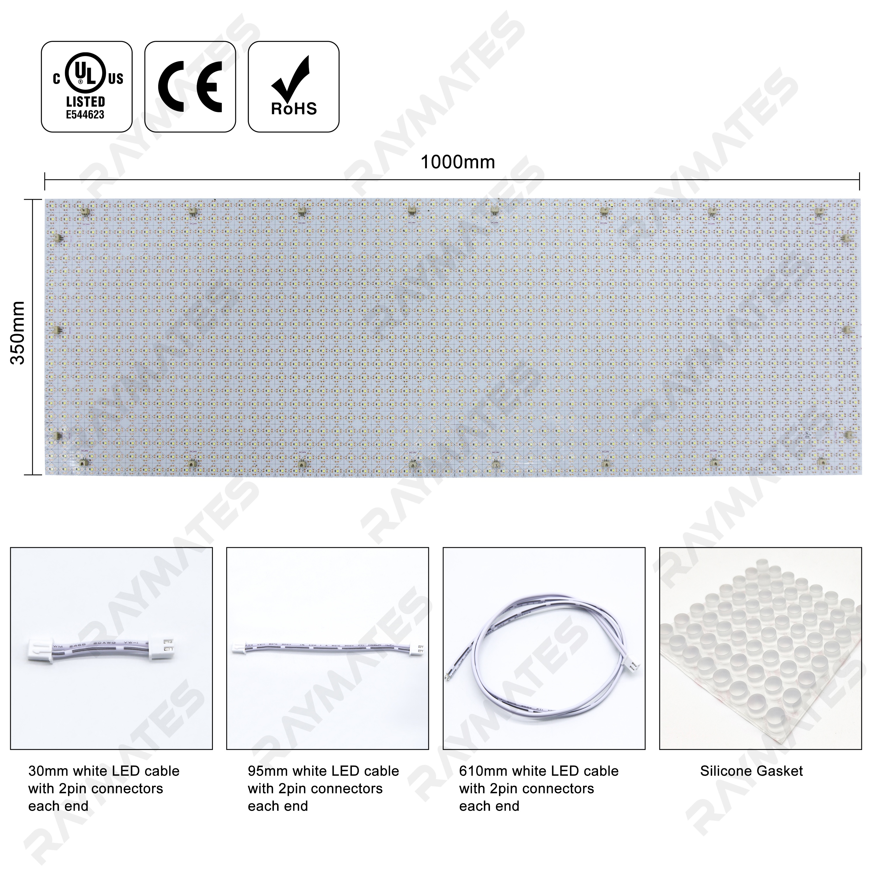 Ultra Long Flexible LED Strip Sheet Light For Backlit Marble Countertop Ultra-Thin Cuttable Design DC24V For Advertising TV