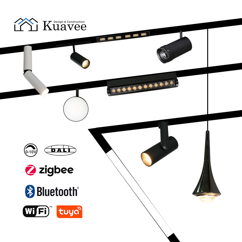 Factory Wholesale Price Stretched Ceiling Embedded Track Magnetic Track Light Single Color Adjustable Magnetic Track Light