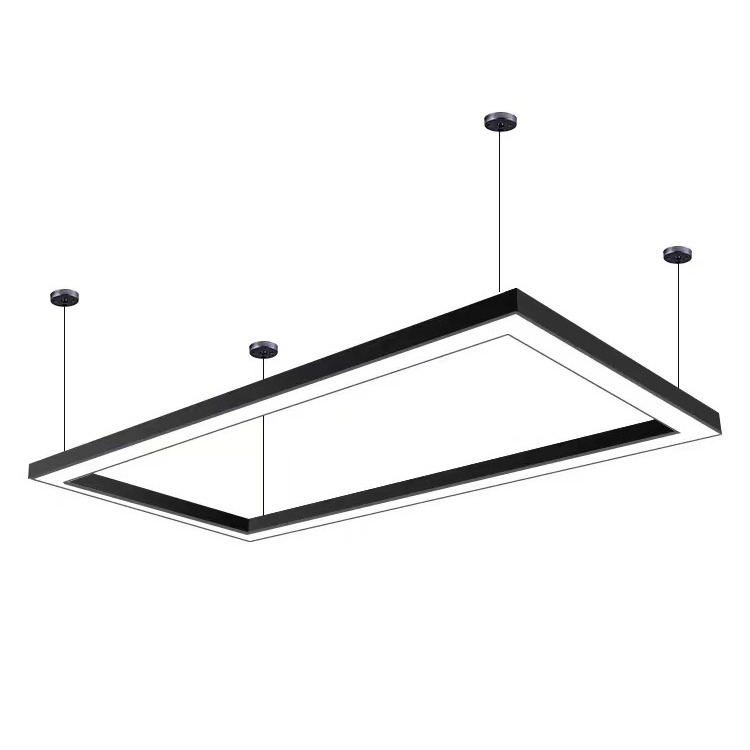 Tw5075 Bespoken Shape Size Minimalist Office Studio Illumination Sleek Rectangular LED Pendant Light