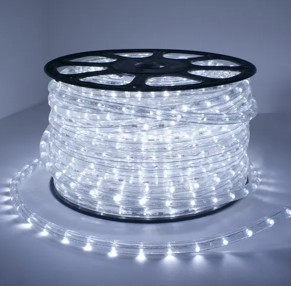 360-Degree Waterproof LED Strip Light 5m Rainbow Tube Rope Christmas Garden Decor Multiple Colors 12V Input Voltage 100m Length