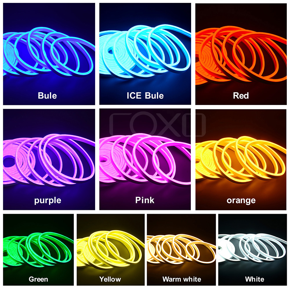 5*11mm 6x12mm Flex Neon Light Strip IP65 Outdoor Waterproof 12V Silicone Flex Led Strip Neon Lights