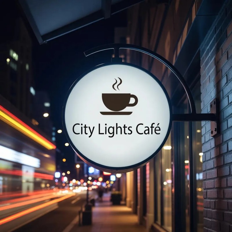 Outdoor Led Light Box Sign Indoor Wall 3d Round Acrylic Letter Sign Led Advertising Light Box