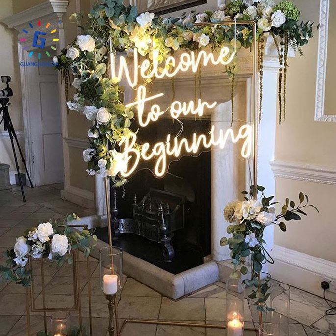 LED Neon Sign Acrylic Flex IP67 Waterproof Customizable Color &amp; Size Dimmable Neon Lights for Outdoor Bar Club Wedding Decor