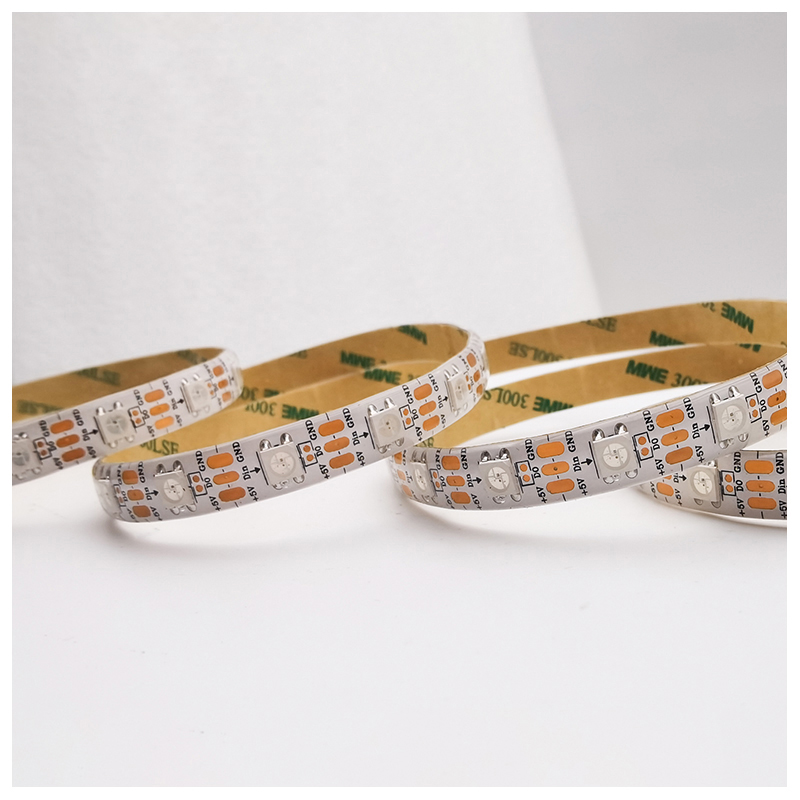 5V 5050 RGB LED Light Strip 30 LEDs Flexible Addressable Smart Strip with App Control PCB Magic Pixel WS2812