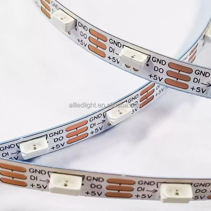 5mm Dc5v 100leds_m Side View Addressable 4020 Ws2812 Rgb Addressable Pixel Led Side Emitting Strip