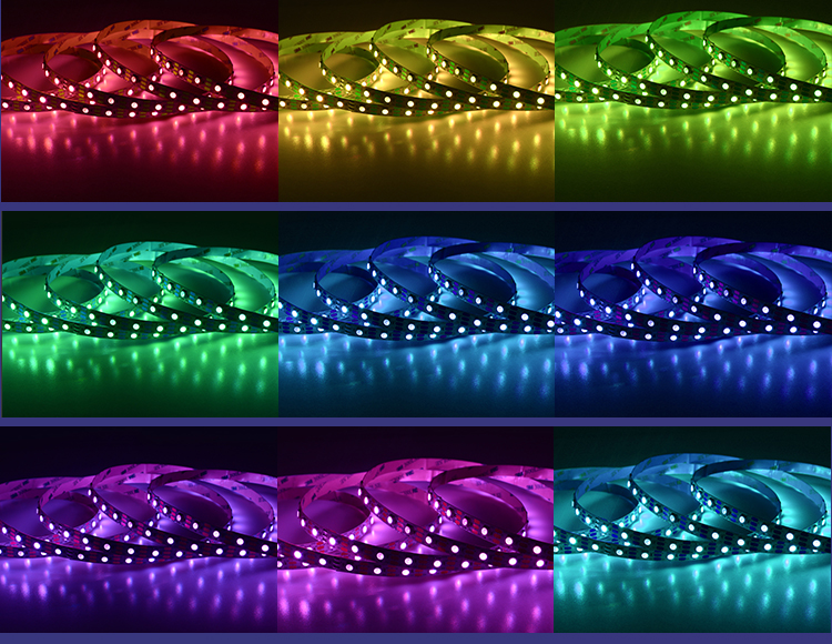 0.1m to 10 Meters 5v Leds Lights 5050 RGB Led Strip Waterproof with Remote Control Colorful Intelligent Light