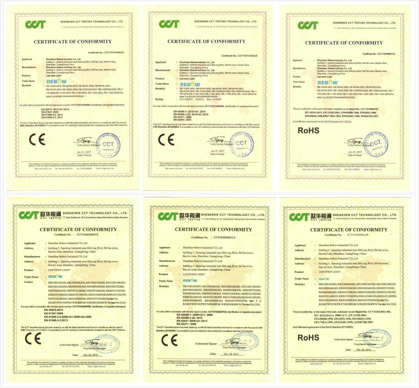 Certifications