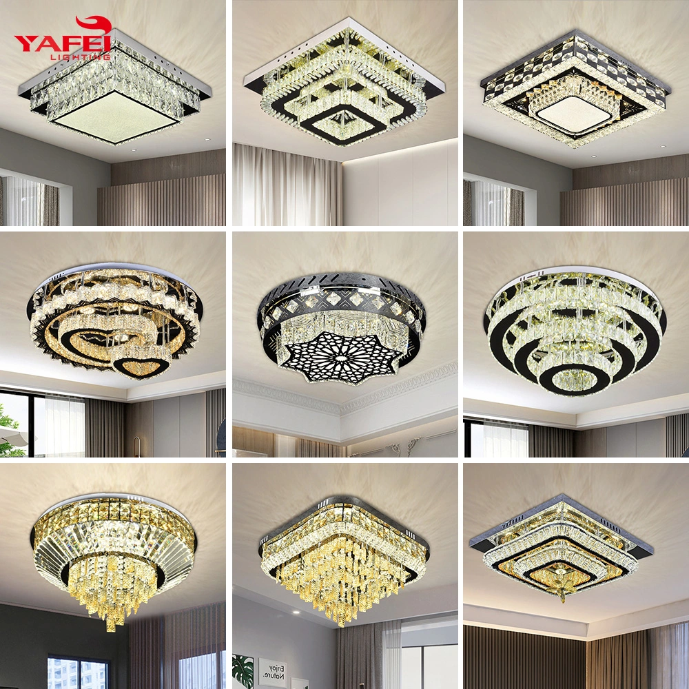 Modern Indoor Decorative Lighting Living Room Dining Room Crystal LED Ceiling Light