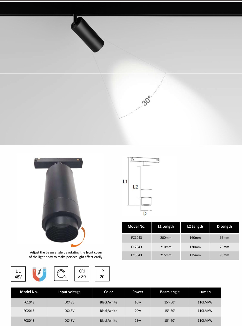 Magnetic LED Linear Light