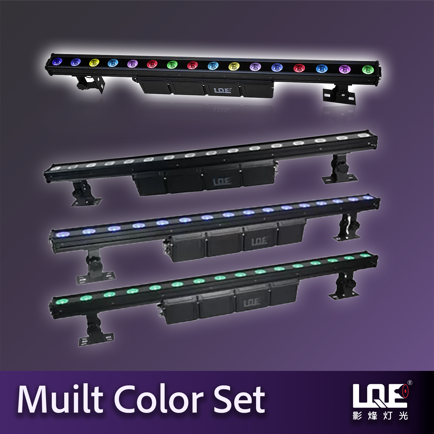 IP65 Waterproof 16x10W RGBW 4in1 LED Wall Washer DMX512 RDM Stage Wash Light with 3m Cables Outdoor Ra90 50000 Hours