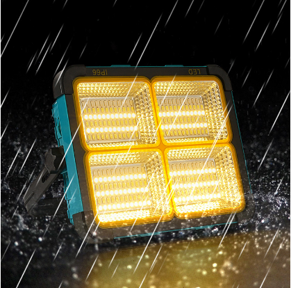 Waterproof IP66 ABS Solar LED Floodlight USB Rechargeable Portable Spotlight Outdoor Garden Camping Hiking Emergency Lamp
