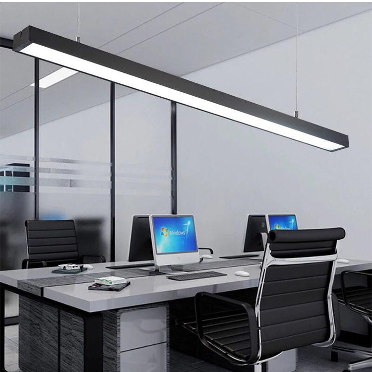 4FT 8FT Linkable LED Linear Light Down and up Light Commercial Office Dimmable Suspended School Linear Lighting Fixture
