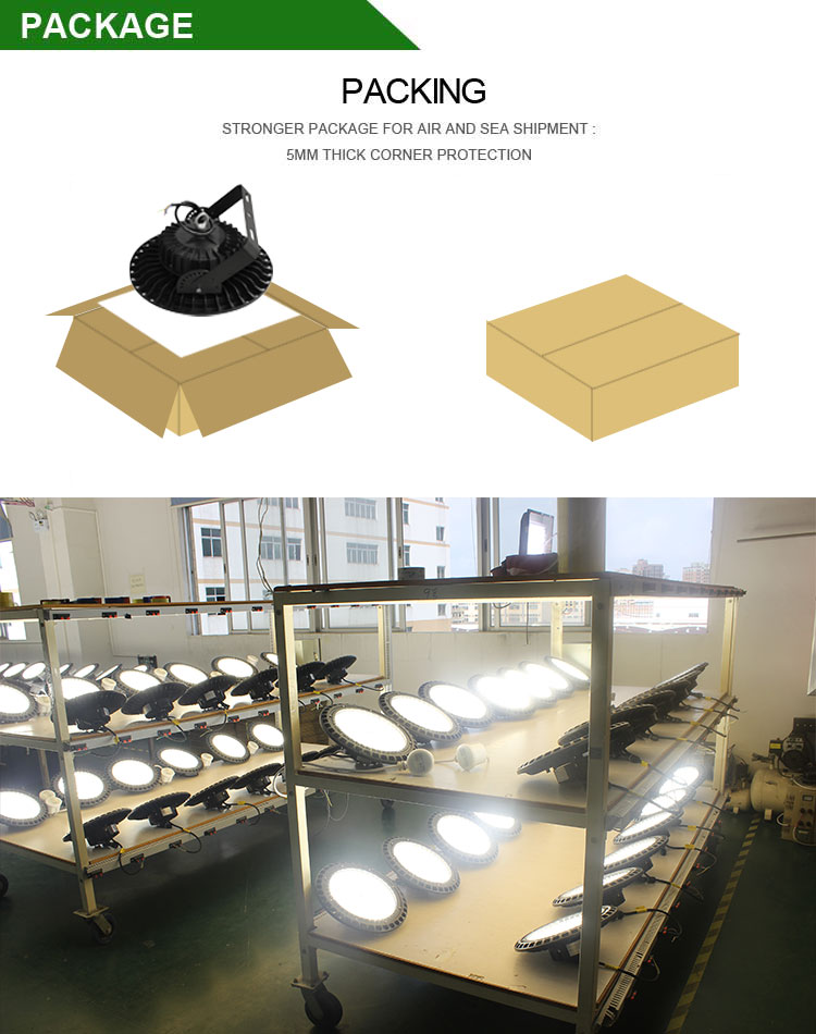 LED High Bay Light Packaging and Shipping