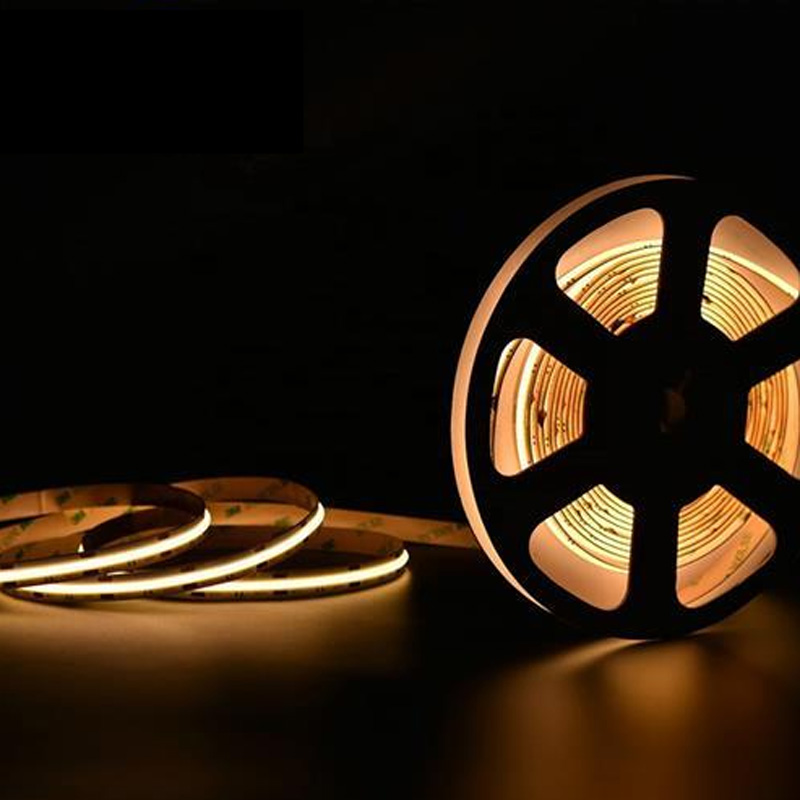 DC 12V COB LED Strip 320LEDs CRI90 Warm White IP20 8mm Flexible LED Strip Light 2700K Soft Warm White