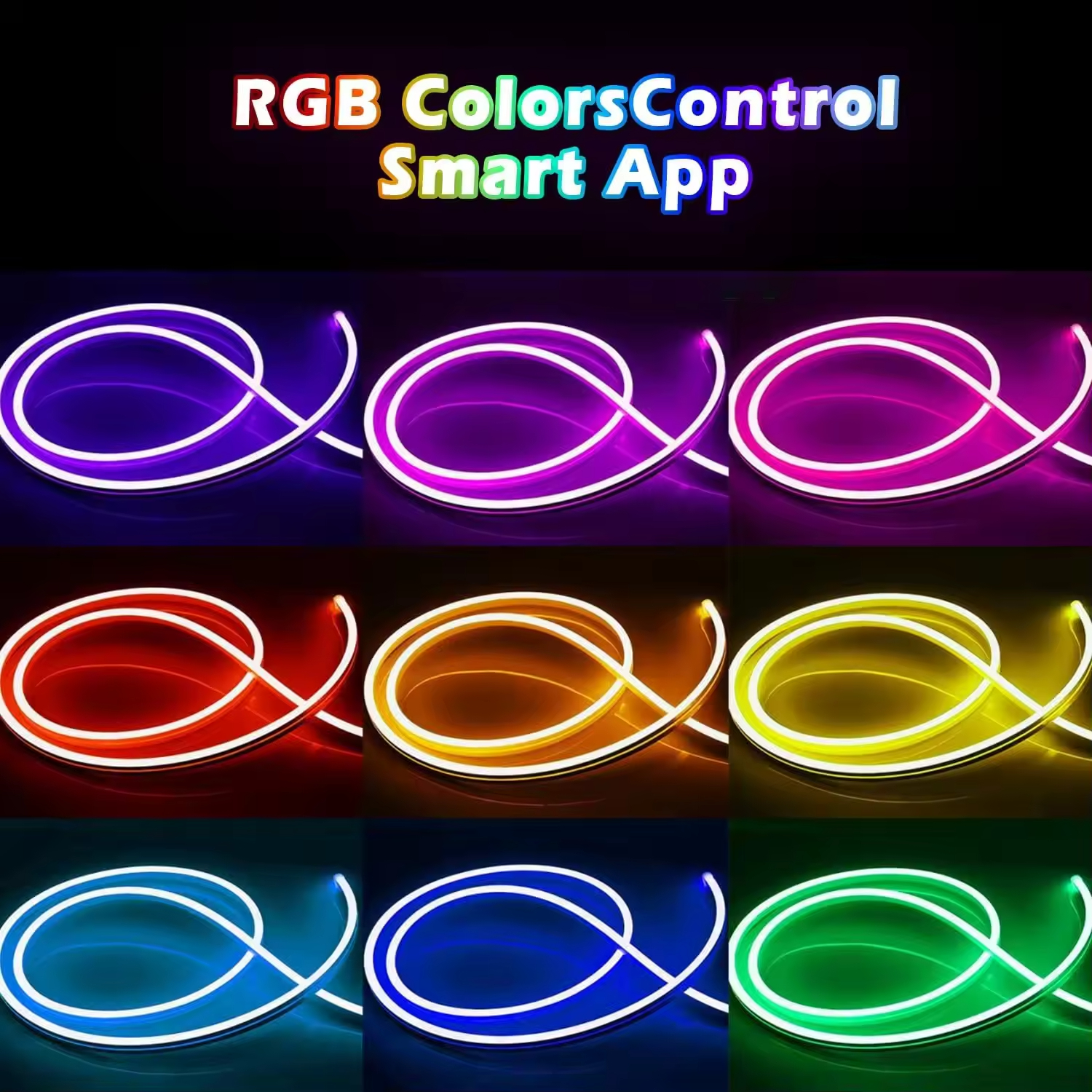 Hot Sale 5M 10M Ip67 RGB Rgbic Silicone Neon Led Strip Light 24V Flexible Soft Led Neon Flex