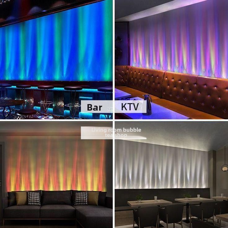 3D Dynamic Water Ripple Outdoor Waterproof RGB LED Wall Washer Light with IP65 Rating for Exterior Wall and Floor Ambiance Strip
