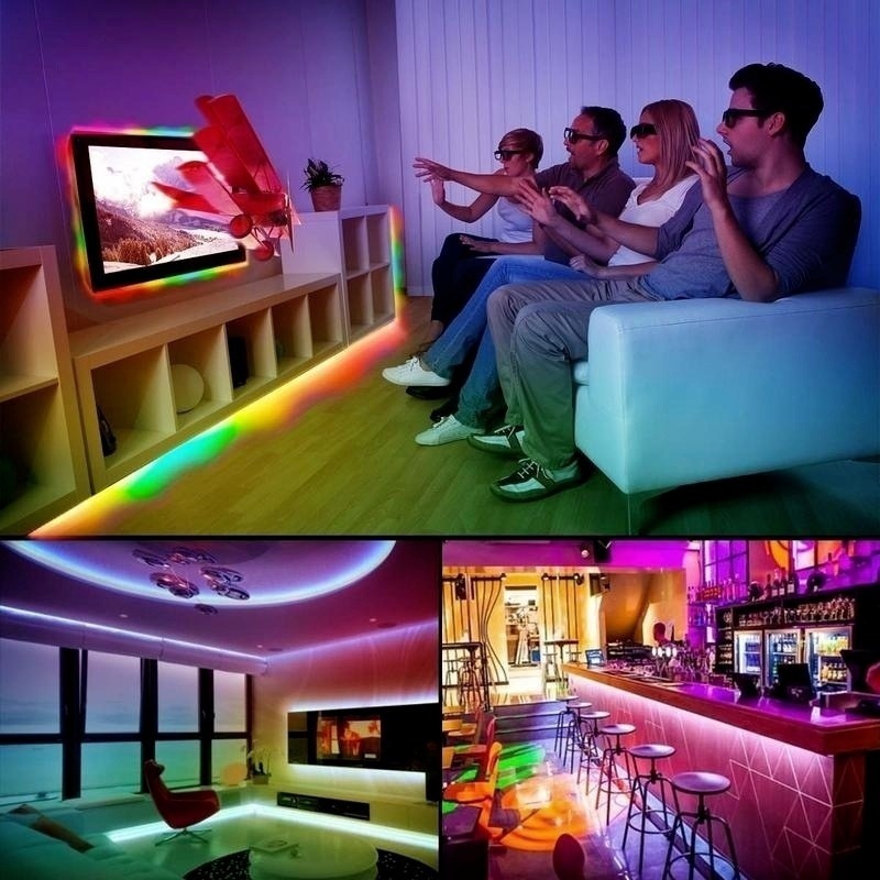 5V USB 5050 Led Strip Lights RGB Music APP Control for Bedroom TV Wall and Living Room Decoration Party