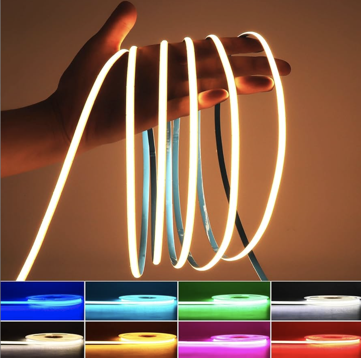 High Flux LED Strip Lamp with Motion Sensor Light 5050 RGBW Colorful Changeable LED Strip Tape CART-- AC220--240V 100m/roll