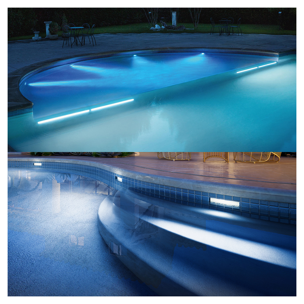 OEM ODM Good Quality 48W RGB Anti-Corrosion Underwater Inground Uplight LED Strip Linear Lamp for in Water Installation