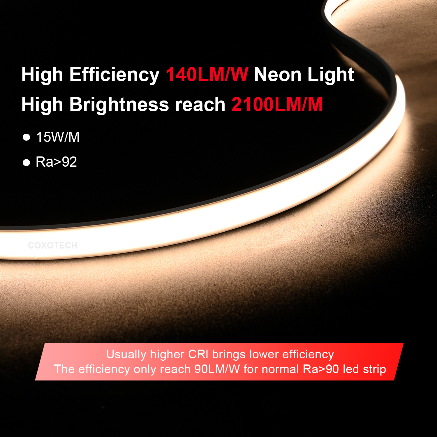 Super Slim And Dot Free Neon Rope Light IP67 Waterproof High Brightness For Party Wedding Holiday Festival And Event Decoration