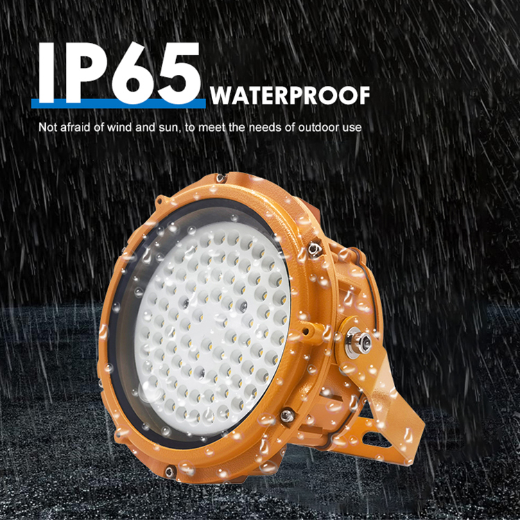 Hot Sale High Bay Light Ip65 Aluminum Tempered Glass Factory 50w 100w 150w Led Explosion Proof Light