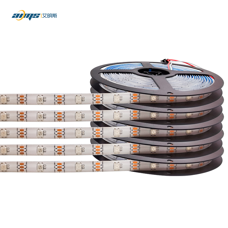 5V 5050 RGB LED Light Strip 30 LEDs Flexible Addressable Smart Strip with App Control PCB Magic Pixel WS2812