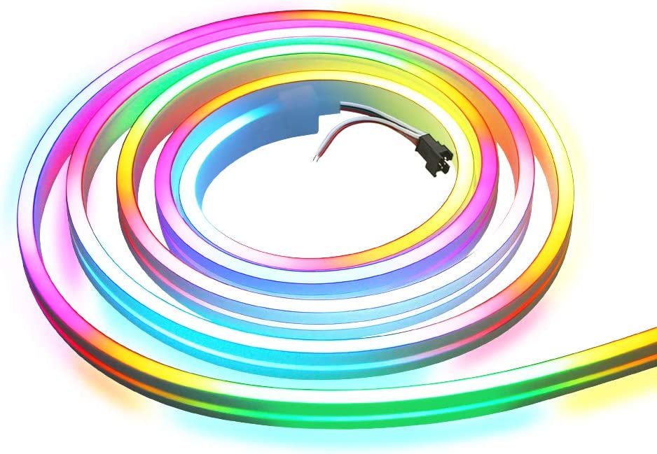 Addressable DMX Led Neon Flex Signs Rope Full Color 12V 24V 6mm 8mm Led Flex Neon Digital 96Leds Neon Tube For Decoration