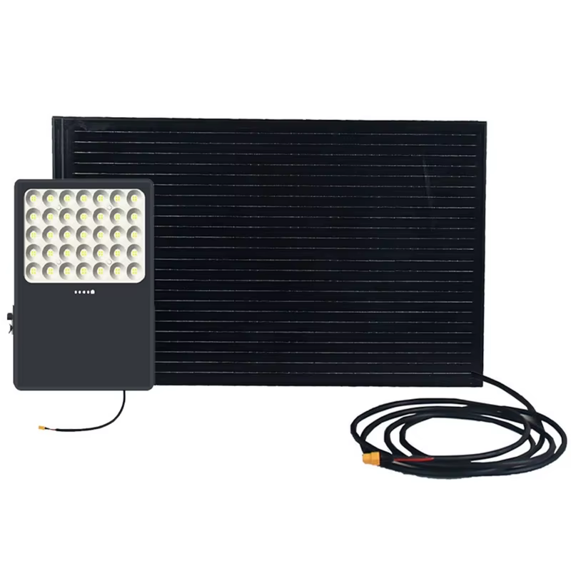 Outdoor Solar Powered 200W 300W 500W 1000W High Lumens COB IP66 Waterproof Solar Flood Light