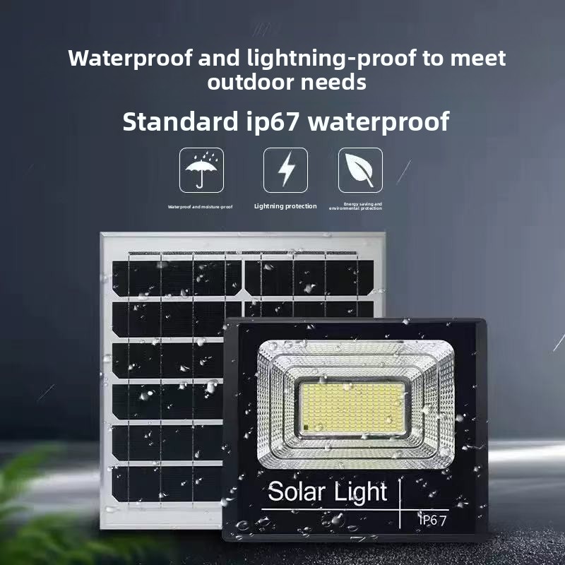 Solar Die Casting Aluminum Shell Outdoor Courtyard Flood Light 100W-800WLED Waterproof High Power Highlight Led Street Light