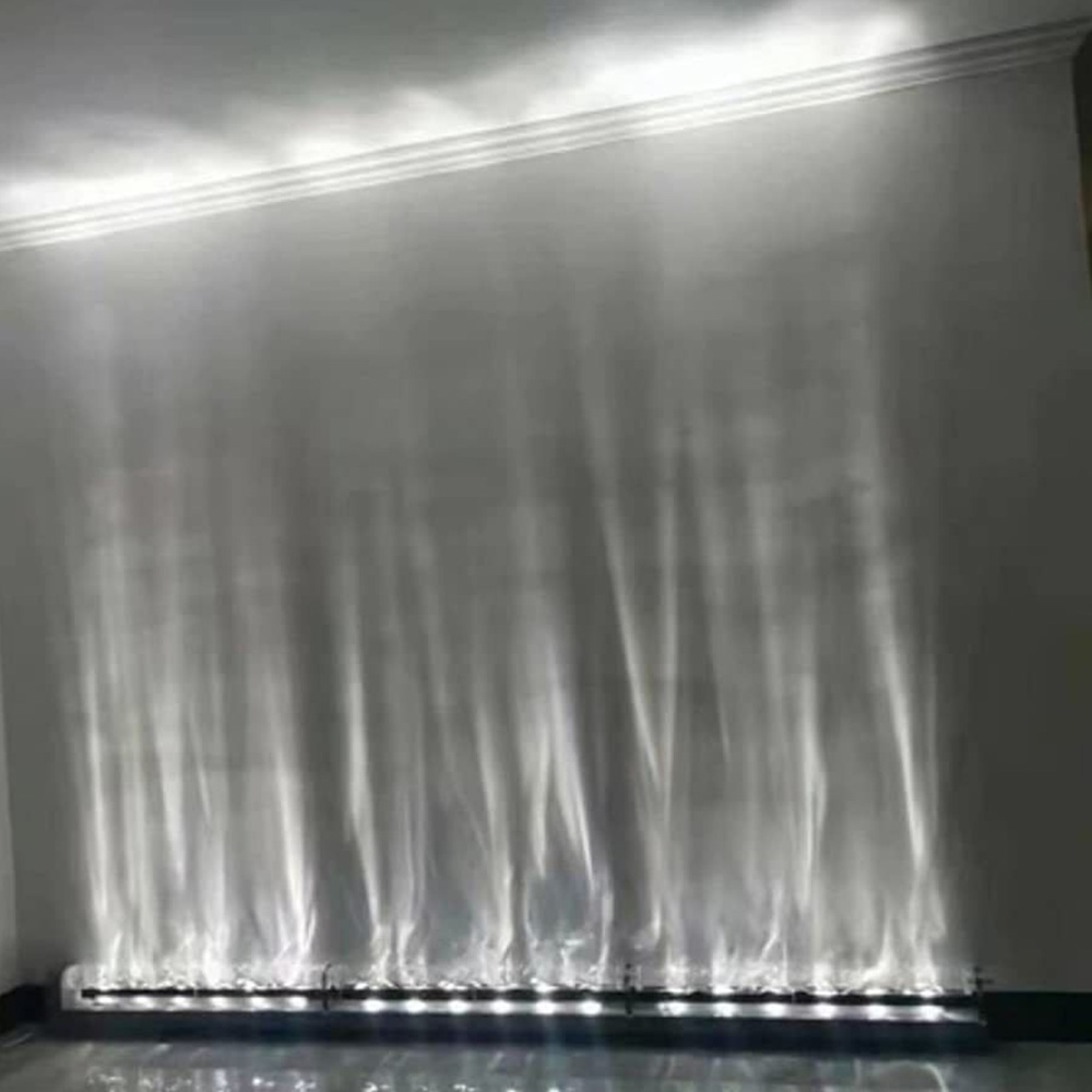 DMX RGBW 3D Wall Washer Light Water Ripple Flame Projection Lamp for Landscape Building Facade Commercial Decor Lighting