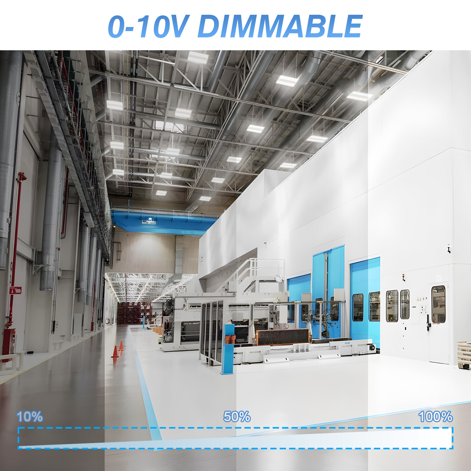 Highbay US Stock 100 150 200 250 300 400 Watt Led Shop Industrial High Bay Linear Light for Shopping Mall Garage