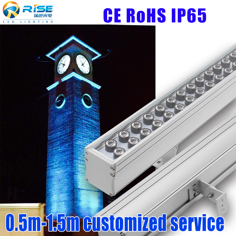 Outdoor Facade Led Wall Washer Light Architectural Advertising Landscape Led Lighting Dmx512 Led bar Wall Washer Light
