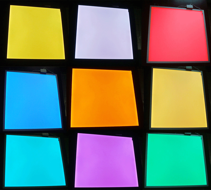 RGB &amp; RGBW LED Panel Light Industrial Design 60x60 600x600 Recessed Colour Changing by TUYA APP Control From Jiaxing TREPOWER
