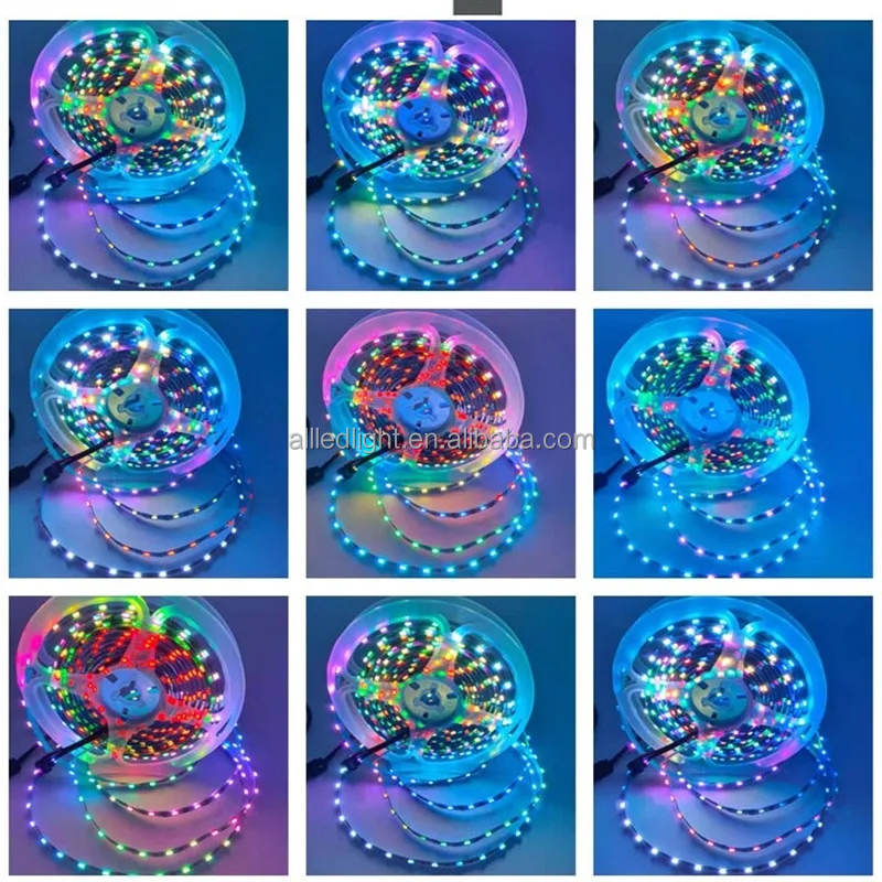 5mm Dc5v 100leds_m Side View Addressable 4020 Ws2812 Rgb Addressable Pixel Led Side Emitting Strip