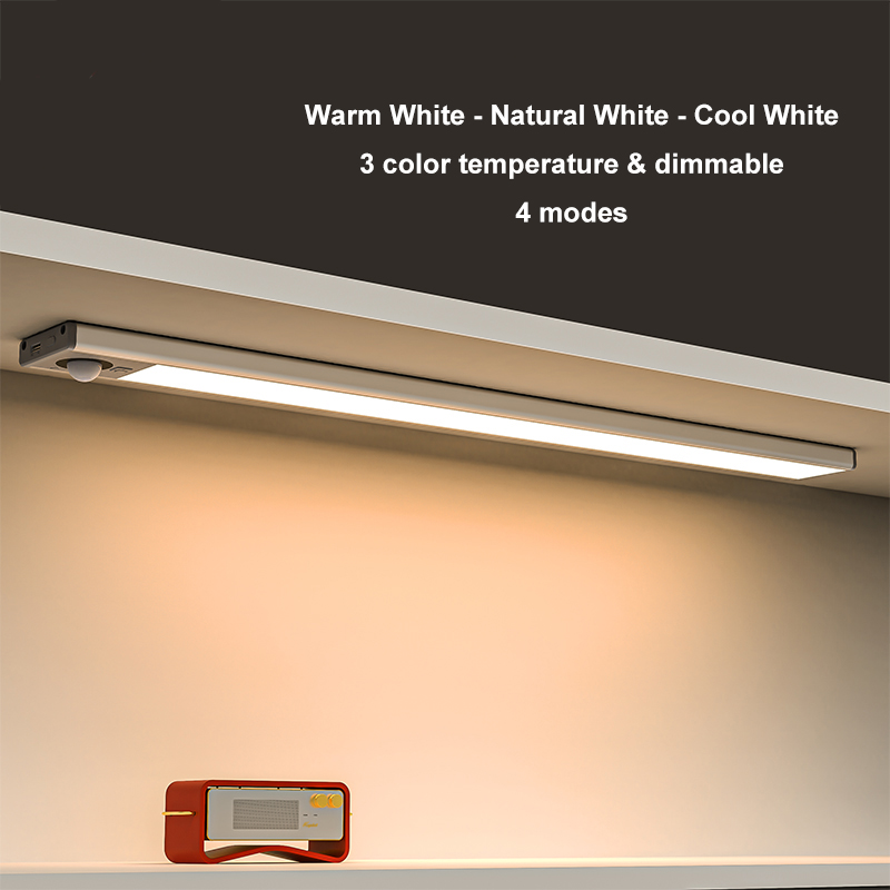 Kitchen Wardrobe Cupboard Cabinet Lighting 3 Modes Dimmable 1.5w Light Sensor LED Under Cabinet Light for Indoor Party Holiday