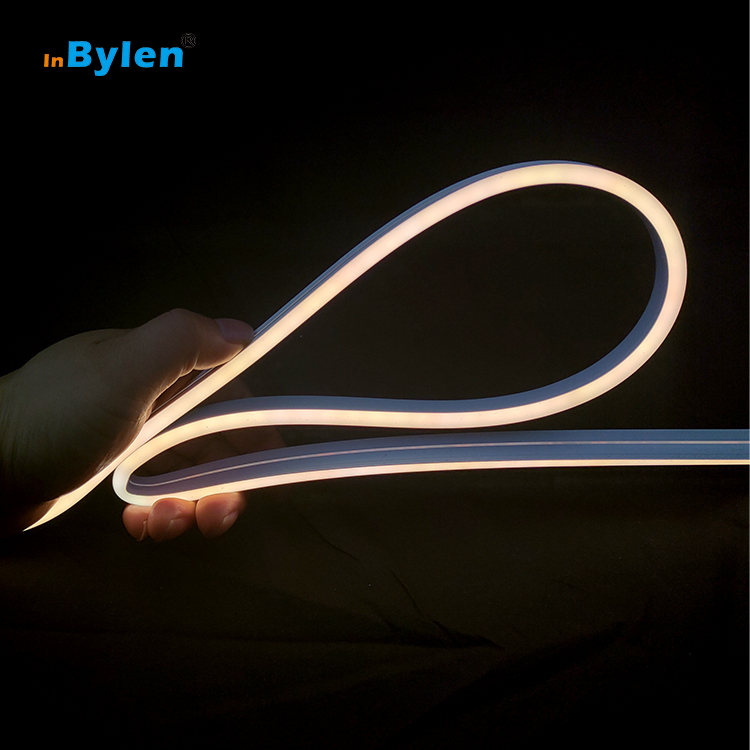 Flexible LED Neon Strip 0612 Side Bend DC24V IP67 White 2835 Silicone Extrusion Neon Flex Light For Cabinets Decorative Lighting